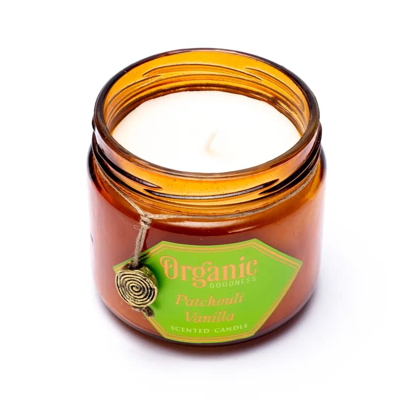 Organic Goodness Aromatherapy Candle – Patchouli & Vanilla