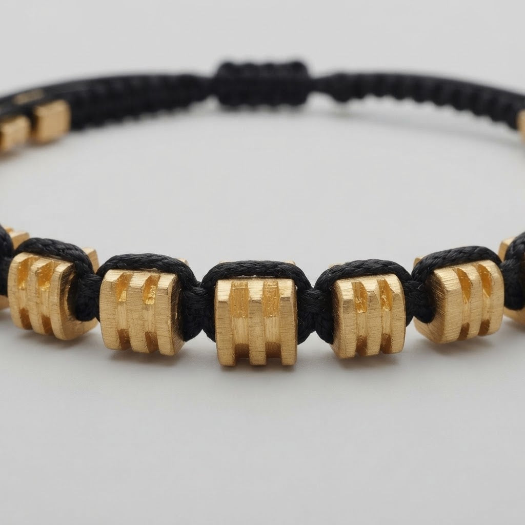 Brass Bead Protection and Wellness Bracelet