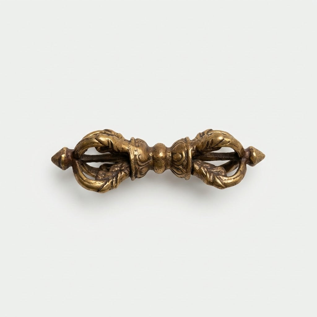 Handcrafted Brass Vajra / Dorje Sacred Ritual Tool (Small, Medium, Large Sizes)