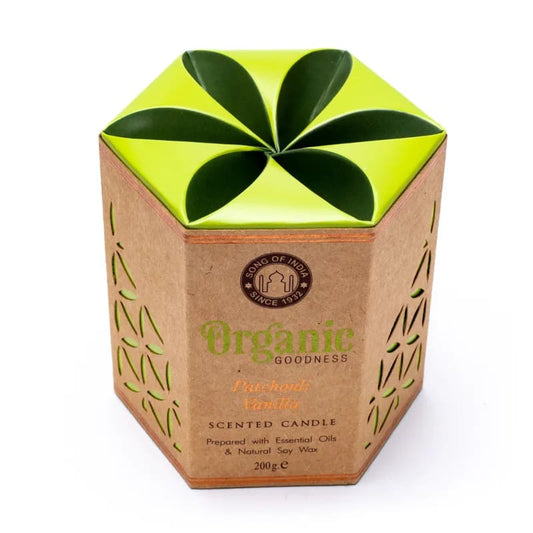 Organic Goodness Aromatherapy Candle – Patchouli & Vanilla