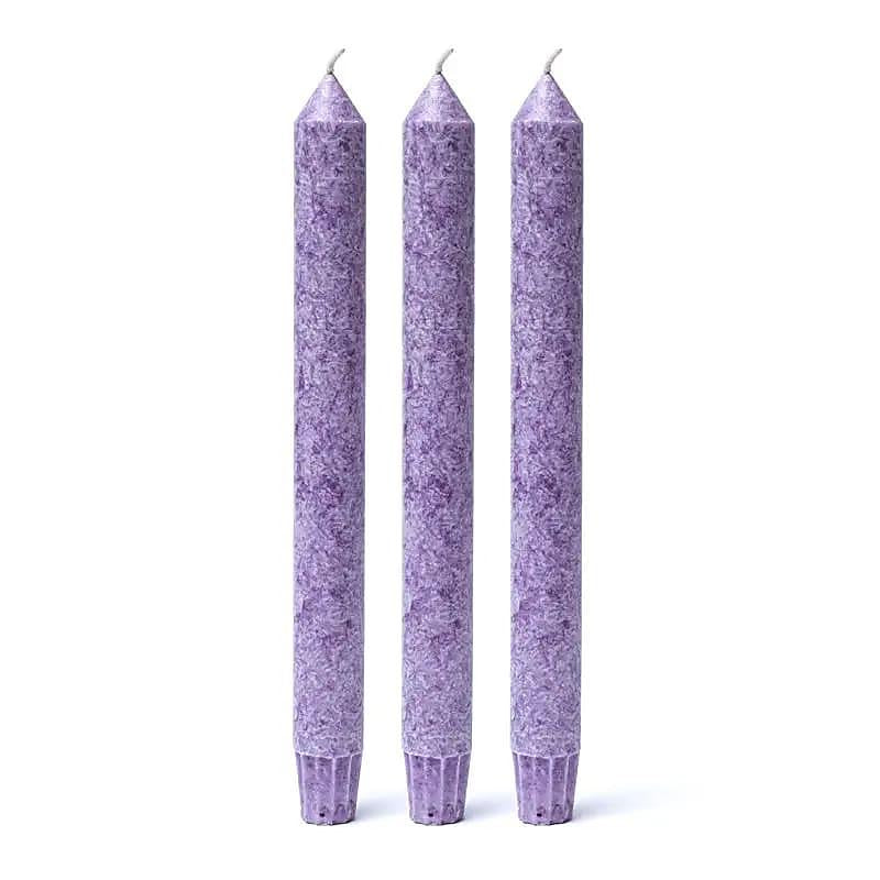 Fairtrade Sustainable Palm Wax Scented Dinner Candles (Chakra & Black Forest Collection)