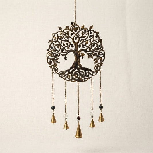 Enchanted Tree of Life Brass Dreamcatcher – Antique Bohemian Wall Hanging  Product Description