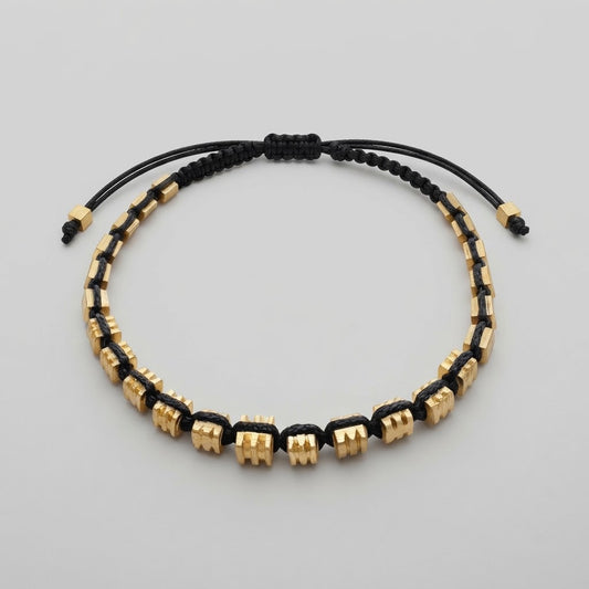 Brass Bead Protection and Wellness Bracelet