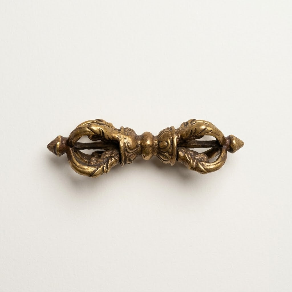 Handcrafted Brass Vajra / Dorje Sacred Ritual Tool (Small, Medium, Large Sizes)