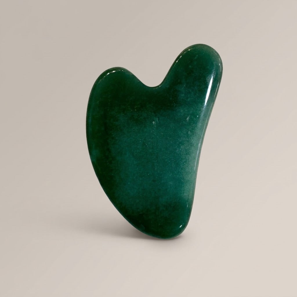 Natural Crystal Facial Gua Sha Tool (Clear Quartz, Rose Quartz & Green Jade)