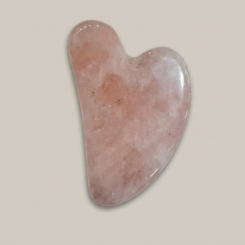 Natural Crystal Facial Gua Sha Tool (Clear Quartz, Rose Quartz & Green Jade)